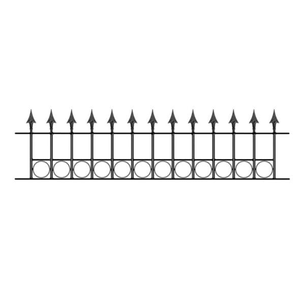 Balmoral Metal Estate Driveway Gate Wrought Iron Arched Double Gates - Image 3