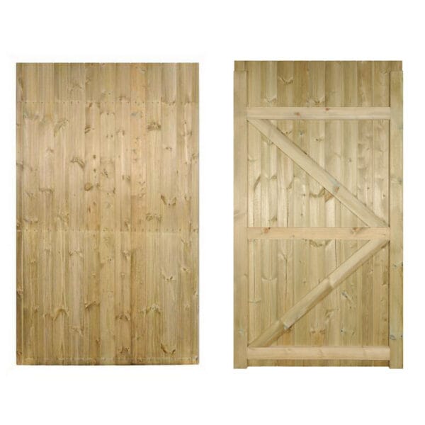 Carlton Wooden Garden Gate Tall Single Side Gate - Image 2