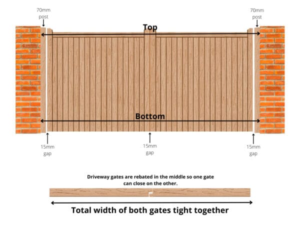 Chester Wooden Driveway Gates - Image 3