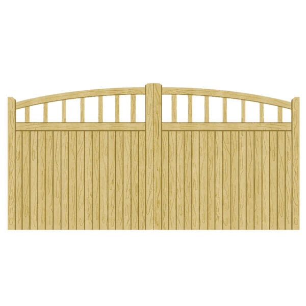 Wooden Driveway Gates - Tarpoley Design - Image 2