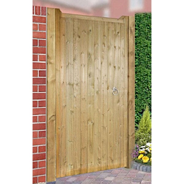 Drayton Wooden Garden Gate Tall Single Gate,750 mm (29.5” ) / 1500 mm (59” )