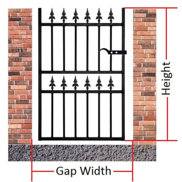 Corfe Metal Garden Gate Single Gate