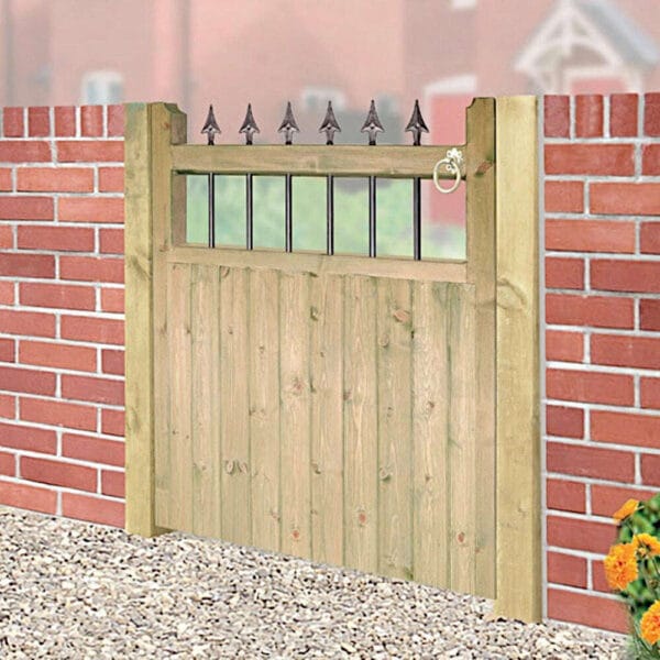 Hampton Wooden Garden Gate Low Single Gate,750 mm (29.5” ) / 1200 mm (47” )