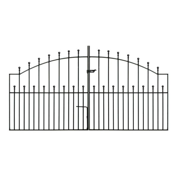 Manor Ball Top Arched Metal Driveway Gates