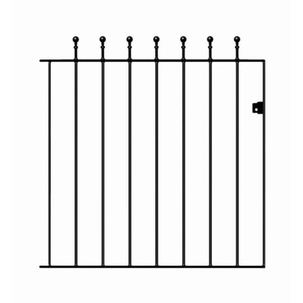 Manor Metal Garden Gates Ball Top Arched Gate