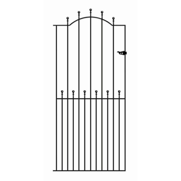 Manor Metal Tall Garden Gates Ball Top Arched Gate