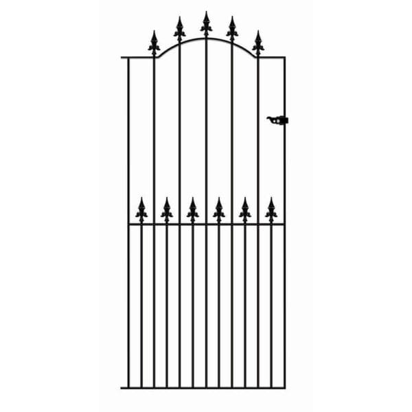 Saxon Metal Garden Gate Spear Top Arched Gate